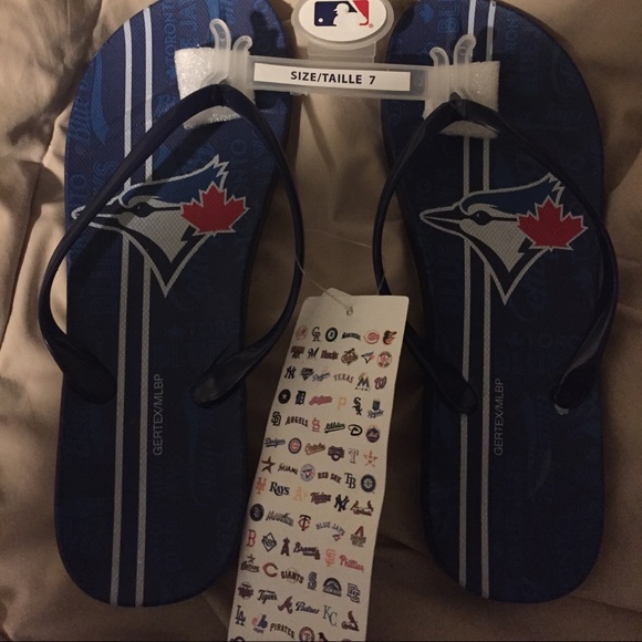 Blue Jay flip flops - Picture 1 of 1